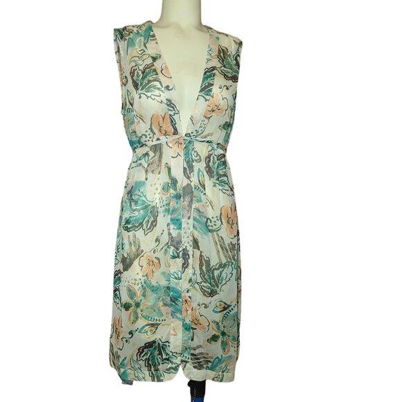 Merona Dress Sheer Swinsuit Beach Cover Up Size Medium - Picture 2 of 6